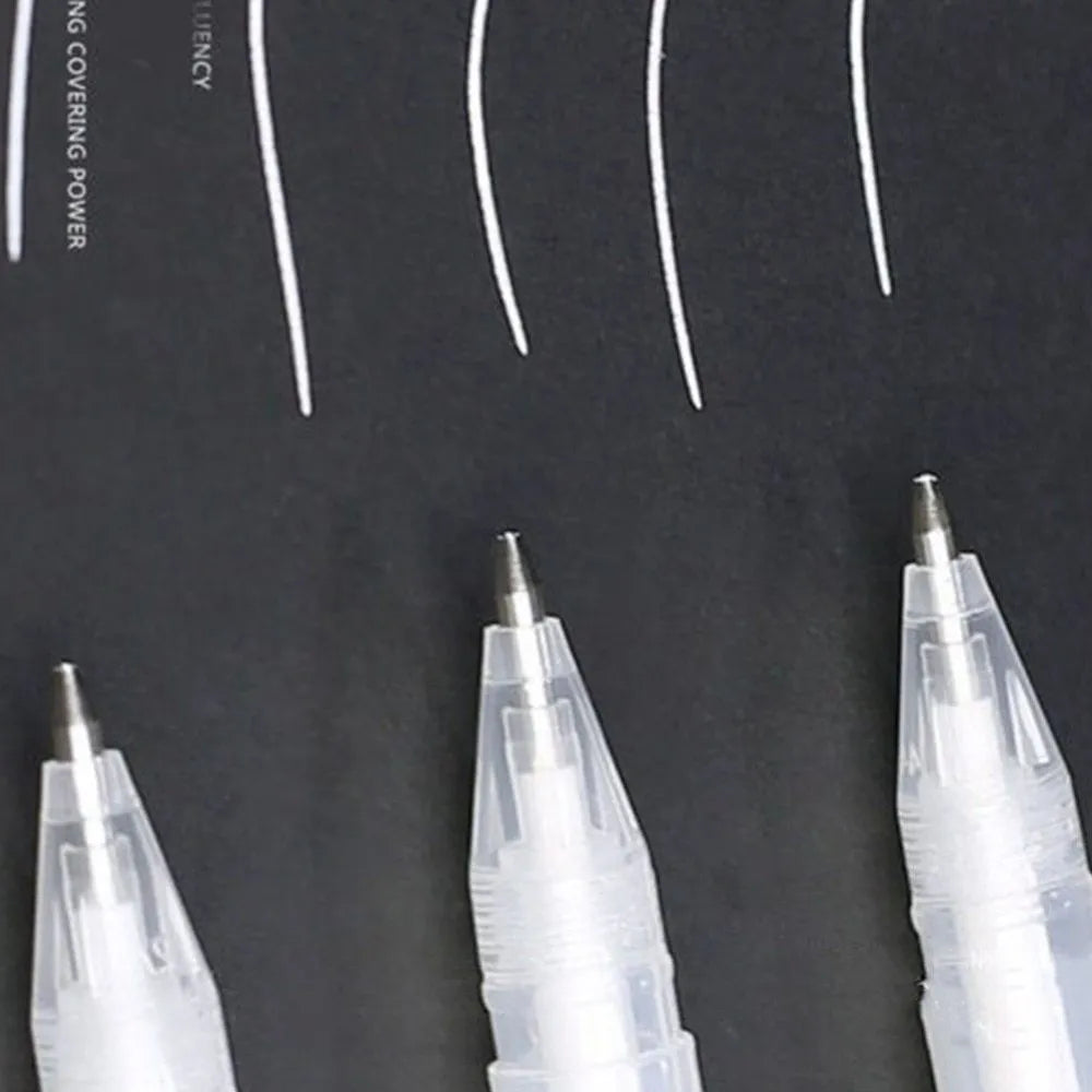 Touchnew hand-painted highlight pen with 0.8mm tip and golden silver white colour options