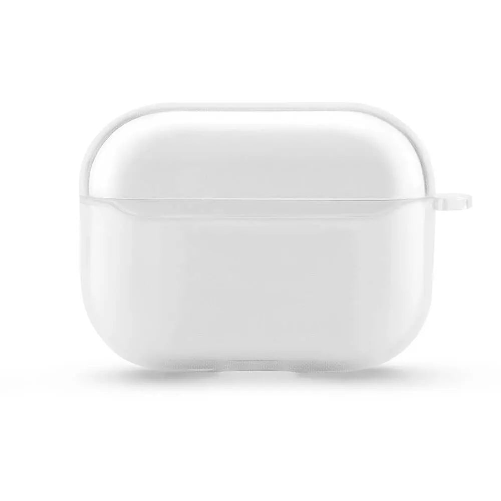 Clear silicone protective case for Apple AirPods Pro wireless earphones with transparent design