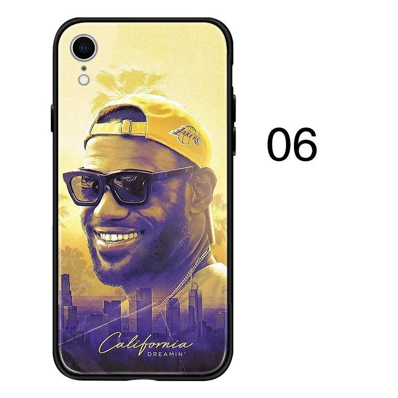 Silicone phone case for Apple iPhone models in European and American style designs