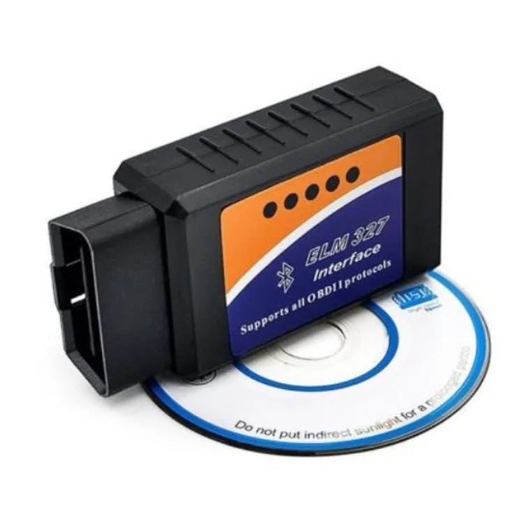 Bluetooth OBD2 automotive fault code scanner with compact design for vehicle diagnostics