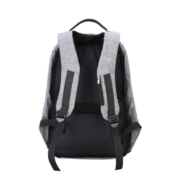 Anti-theft travel backpack Oxford fabric 26cm x 43cm x 11cm unisex business computer backpack zipper closure