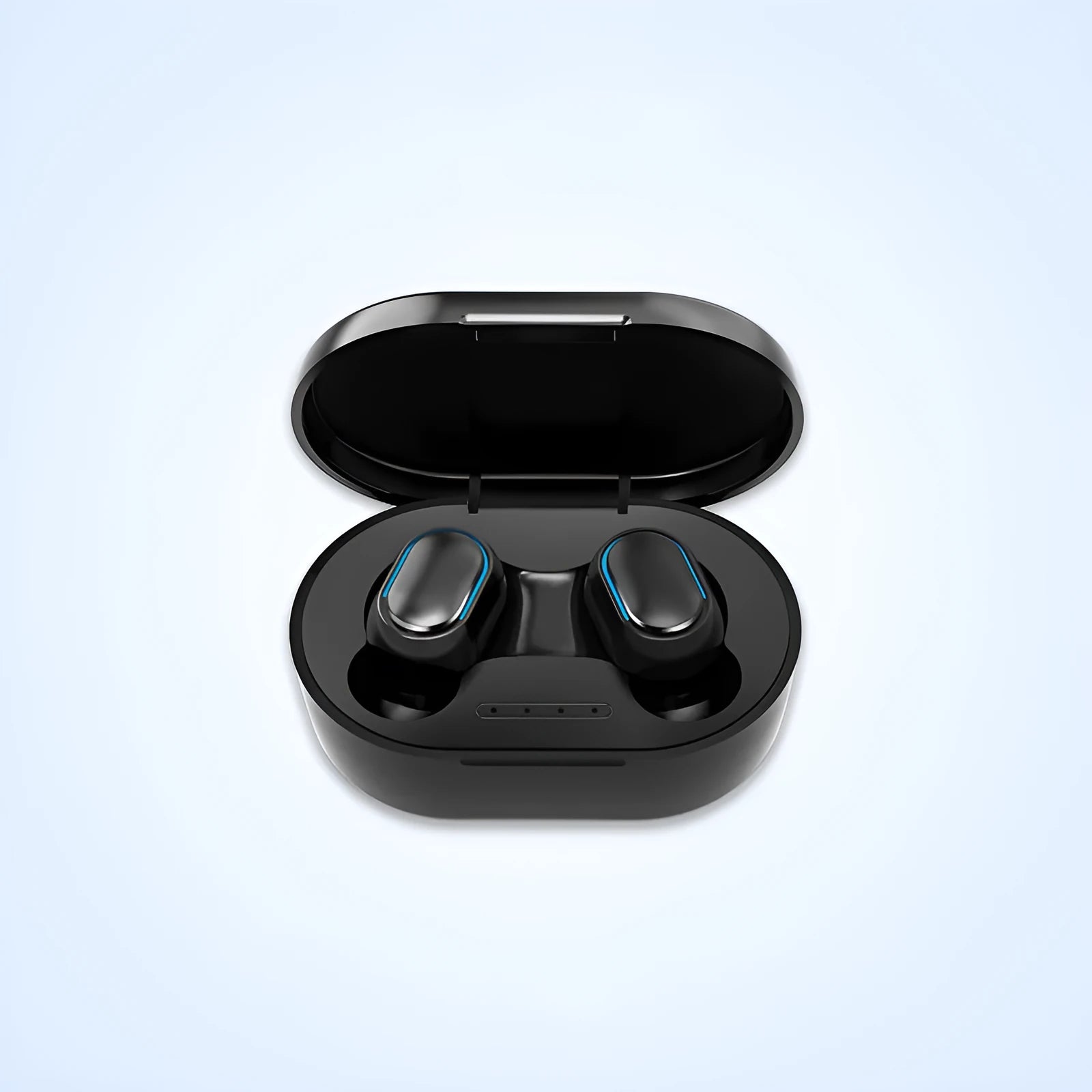 Black Bluetooth earphone with ABS body Type-C port mixed colour pack