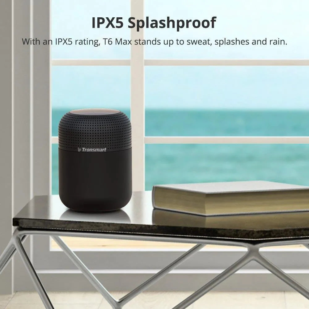 Tronsmart T6 Max portable Bluetooth speaker with 60W output and 20-hour battery life