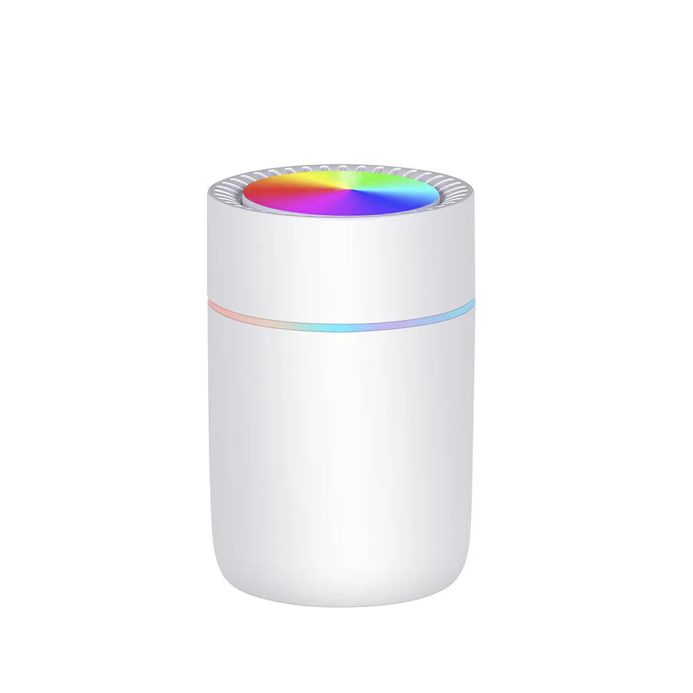 Grey Classic 350ml mini cup humidifier with ambient light effect on a desktop surface