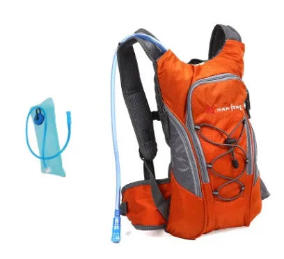 Polyester sports outdoor bag in black with 10L capacity for bicycle riding and hiking