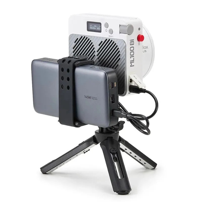 ML100Bi aluminium alloy photography LED fill light with lenses and Bluetooth control