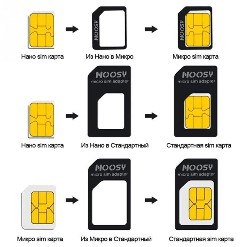 Black and white SIM card tool sets showing plastic case and metal ejector pin for mobile phones