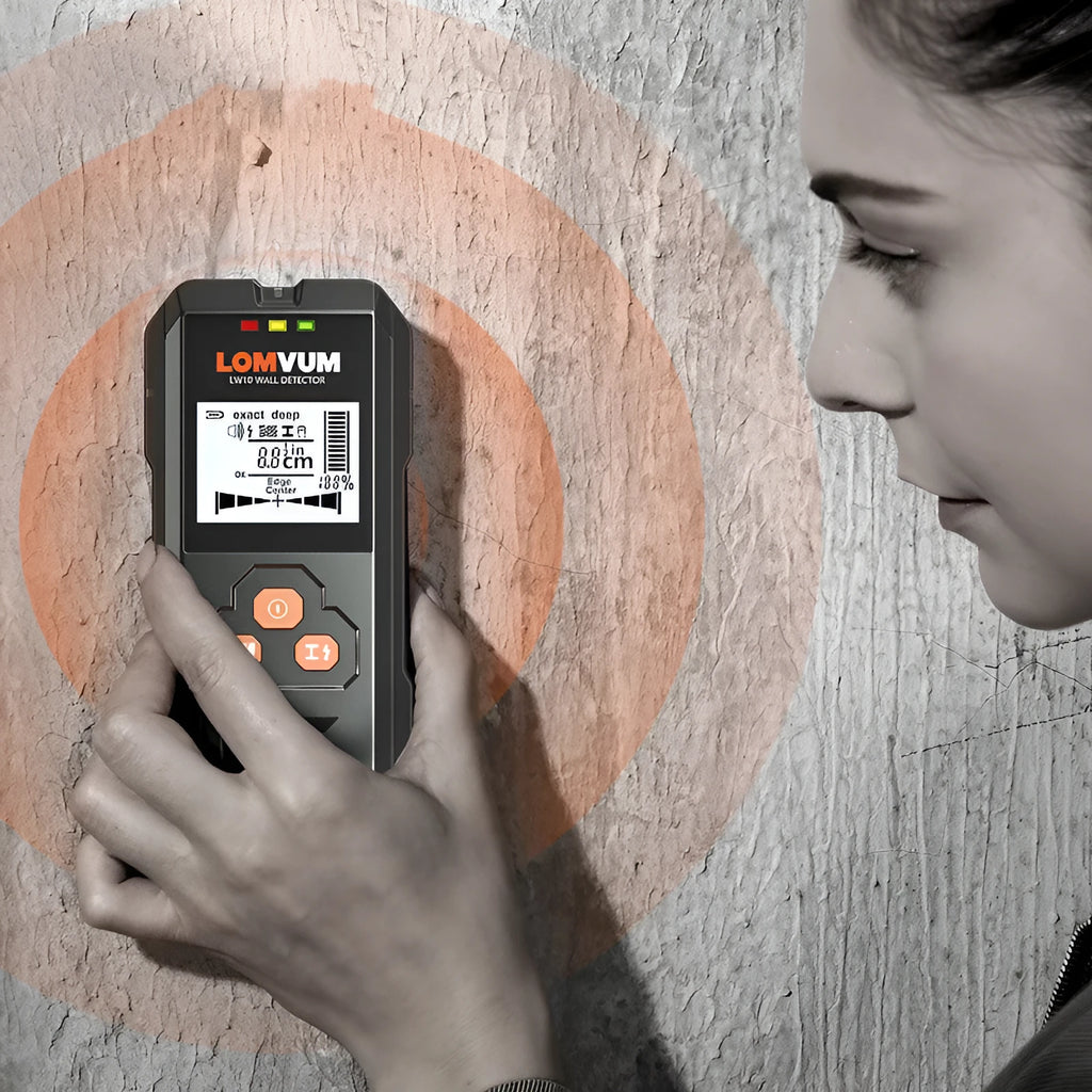Multifunctional wall detector tool for finding metal studs, electrical wires and wooden beams behind walls