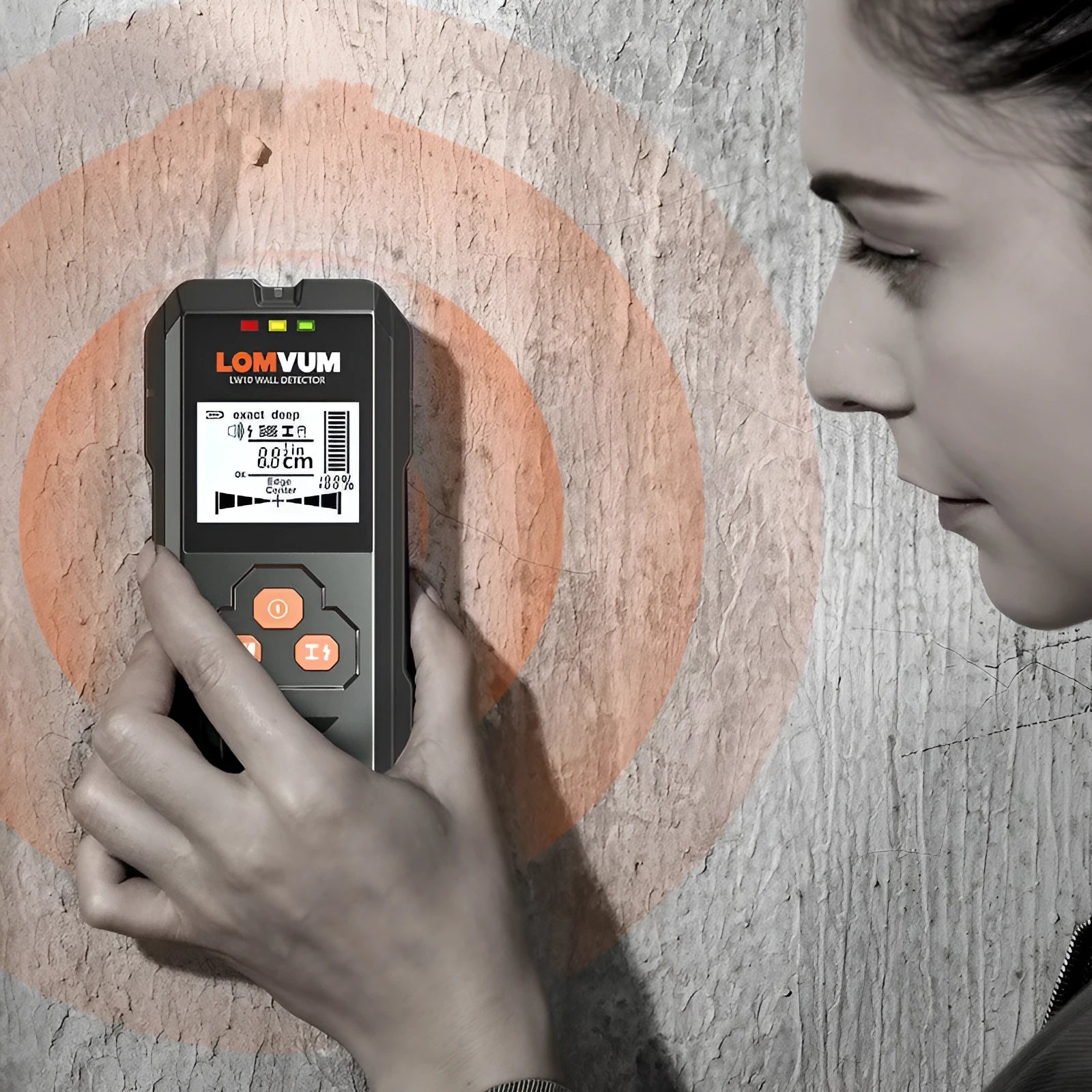 Multifunctional wall detector tool for finding metal studs, electrical wires and wooden beams behind walls