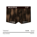 Men's leopard print polyester ice silk underwear showing mid waist design.