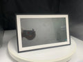 White 15.6 inch smart digital photo frame with app control and bracket