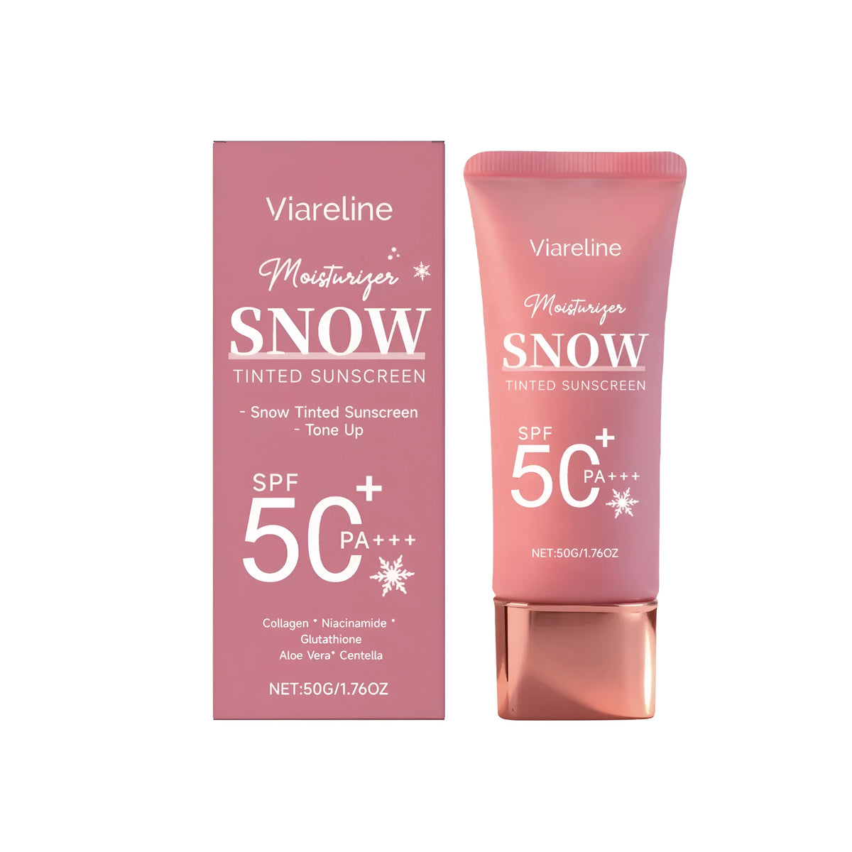 Moisturizing whitening sunscreen 50g with niacinamide and arbutin