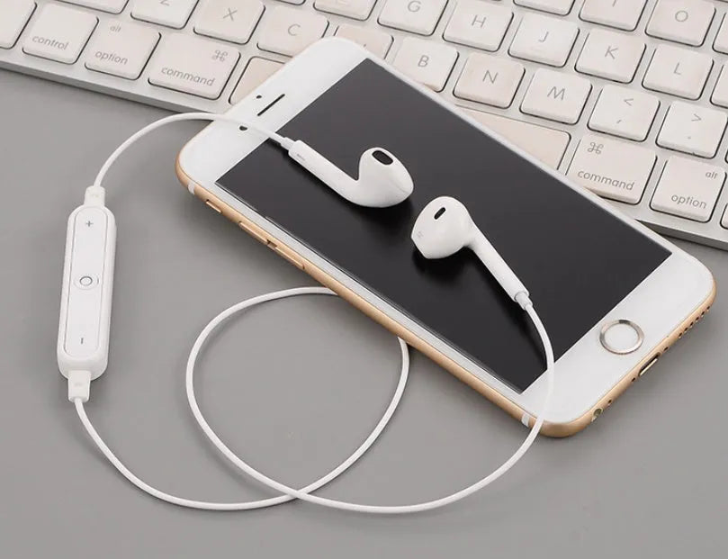 Black Jieli chip Bluetooth wireless headset for iPhone compatibility