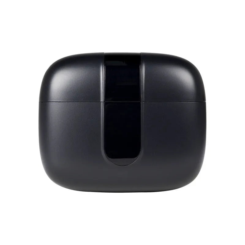 Jerry X08 wireless in-ear Bluetooth headset with digital display and charging case in Black, Grey, or White colour.