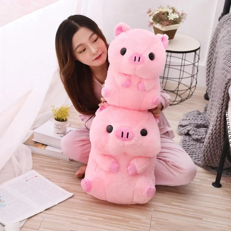 Brown boba milk tea plush toy with fruit shape and pillow balls on white background