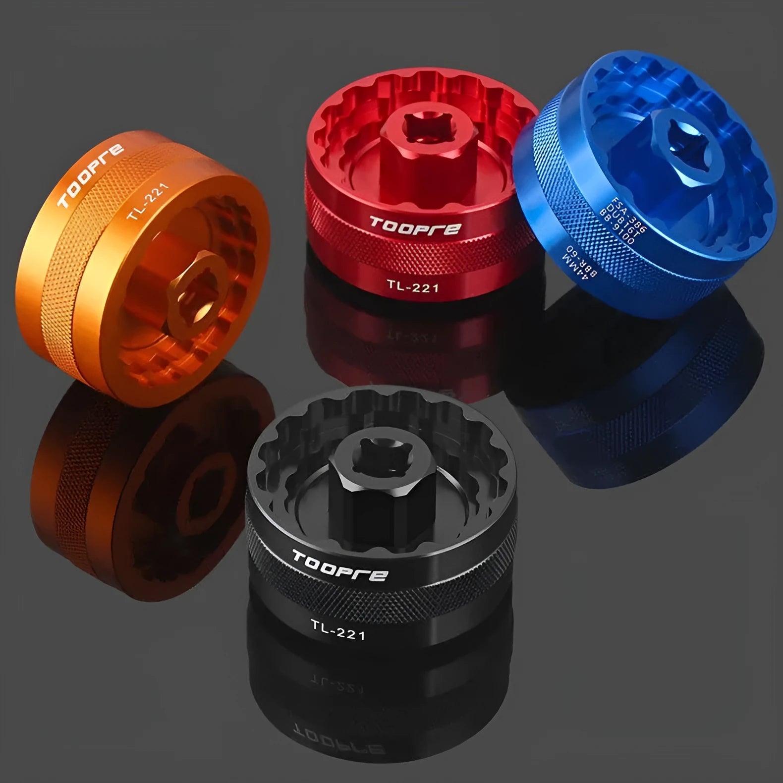 Aluminium alloy mountain bike bottom bracket tool TL-221 with central axis sleeve