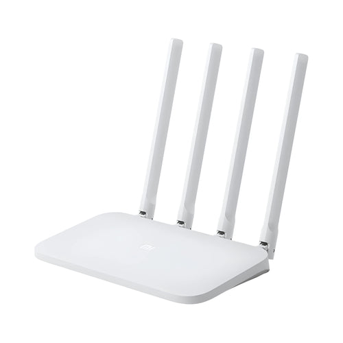 4C white wireless router with four high gain antennas for 300 MBPS home networking