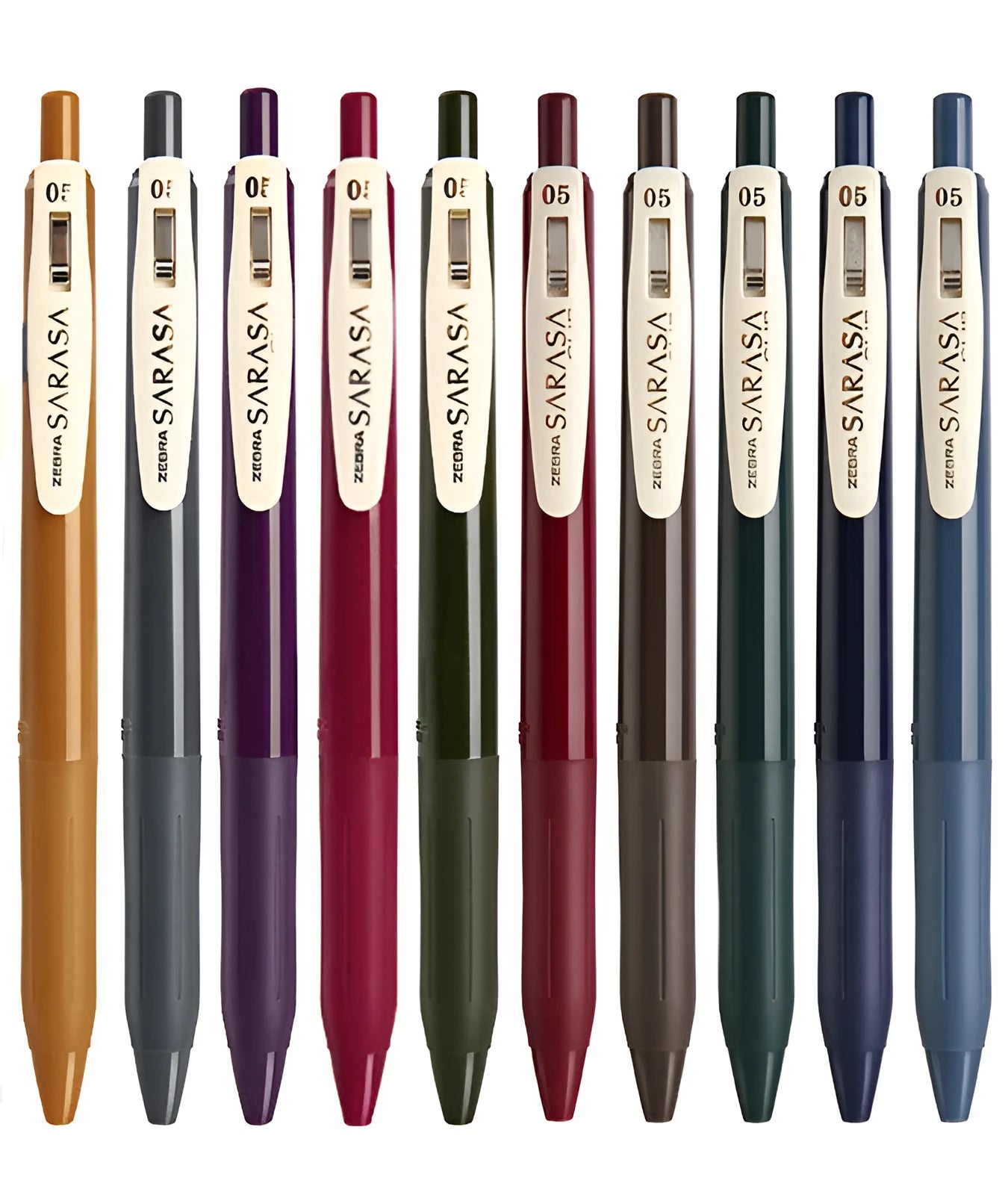0.5mm bullet neutral gel pen with Japanese design in multiple colour options including retro styles