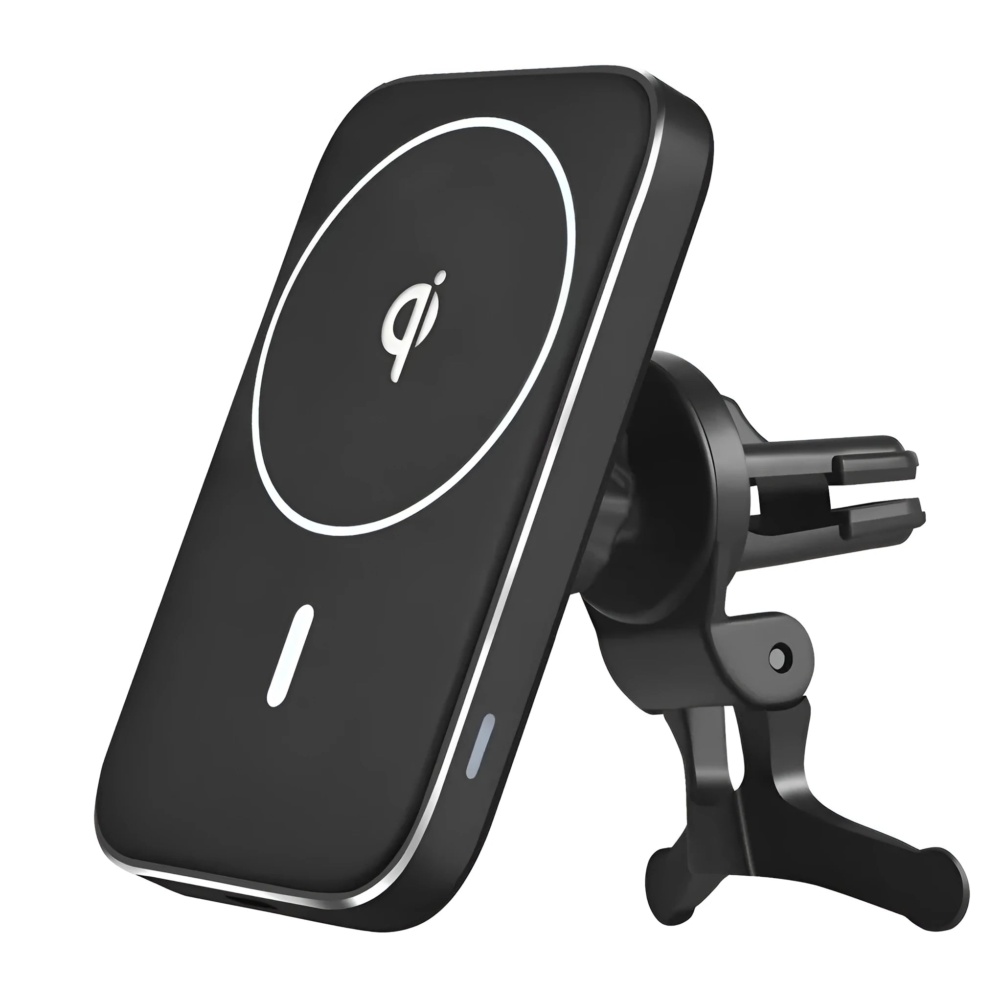 Black M6 magnetic wireless charging car bracket for smartphone mounting and charging