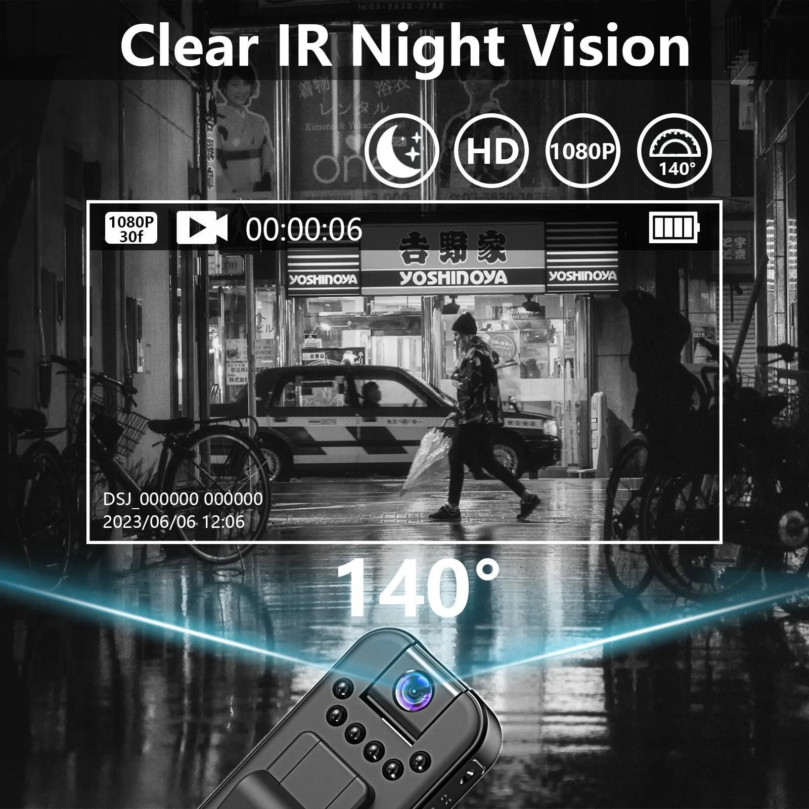 L7 HD conference recorder with infrared night vision and Wi-Fi connectivity