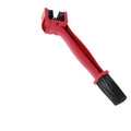 Blue plastic steel bicycle and motorcycle chain brush with compact bristle head
