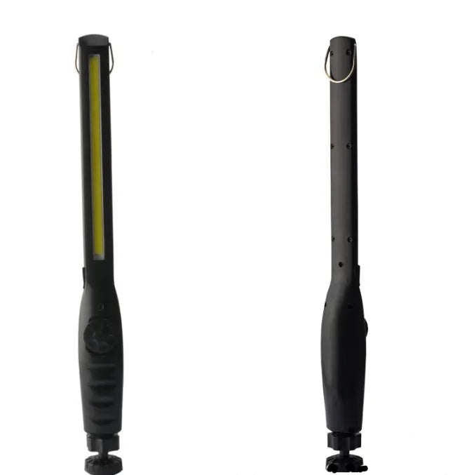 ABS portable LED work lamp with rotatable bracket and USB charging in black