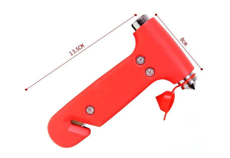 Black multifunctional two-in-one plastic automobile emergency escape hammer 13x7cm
