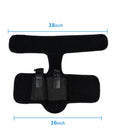 Black neoprene invisible ankle holster for universal pistol with 200g weight and 18x16x13cm dimensions