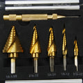 Gold aluminium alloy toolbox showing steel plate opening mechanism, scale indicating 58-80 mm length.