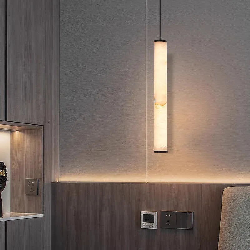Nordic marble small droplight pendant light for bedroom or dining room with warm light 220V
