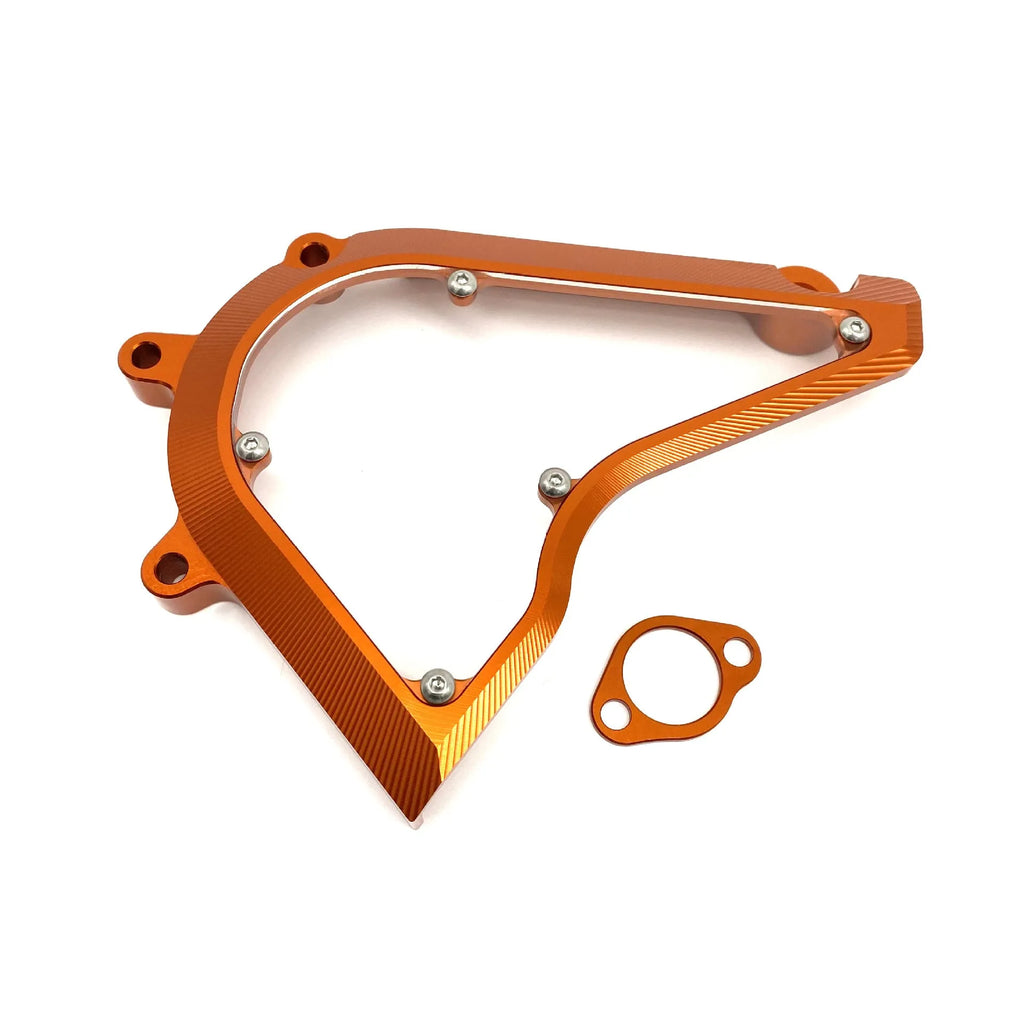 KTM motorcycle chain cover replacement part for Duke 250 390 models in black or orange
