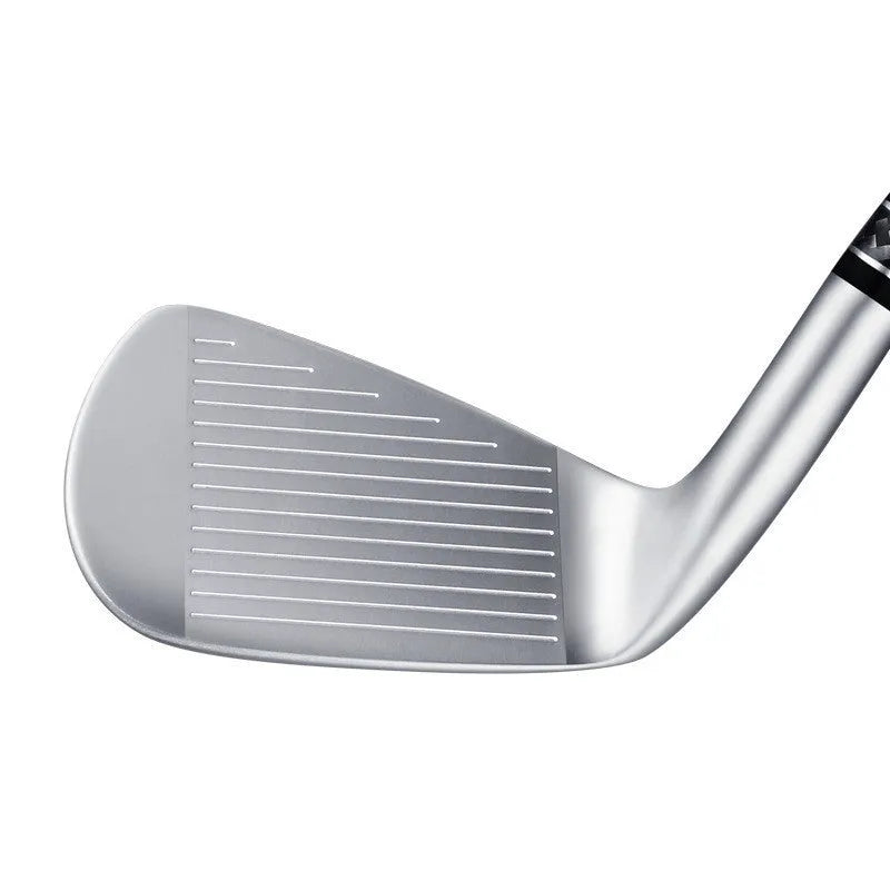 Men's pro forged golf iron, 32 degree loft, 61.5 degree lie, stainless steel head, carbon or steel shaft, rubber grip