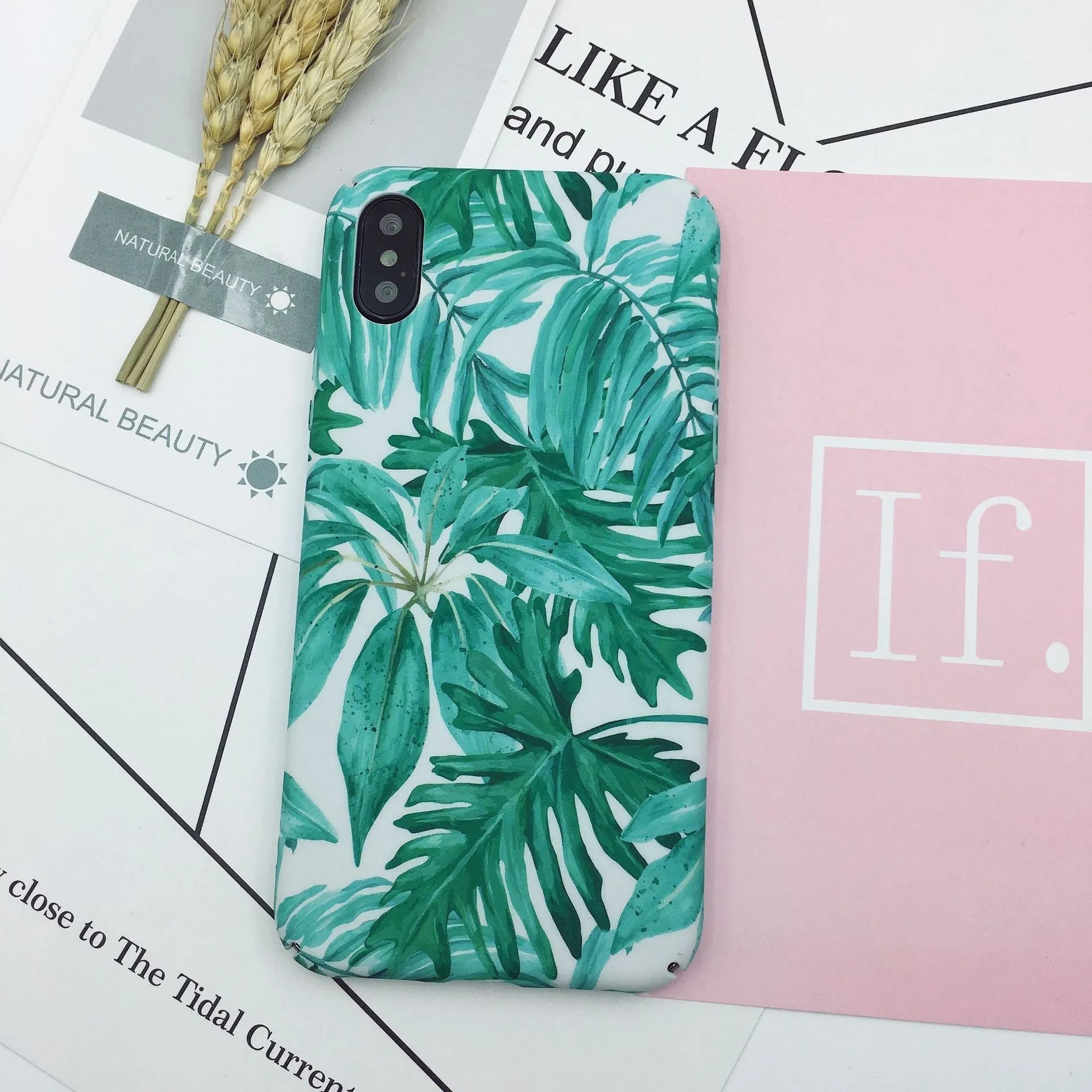 Green and pink painted hard PC back covers for OPPO, VIVO and iPhone phones