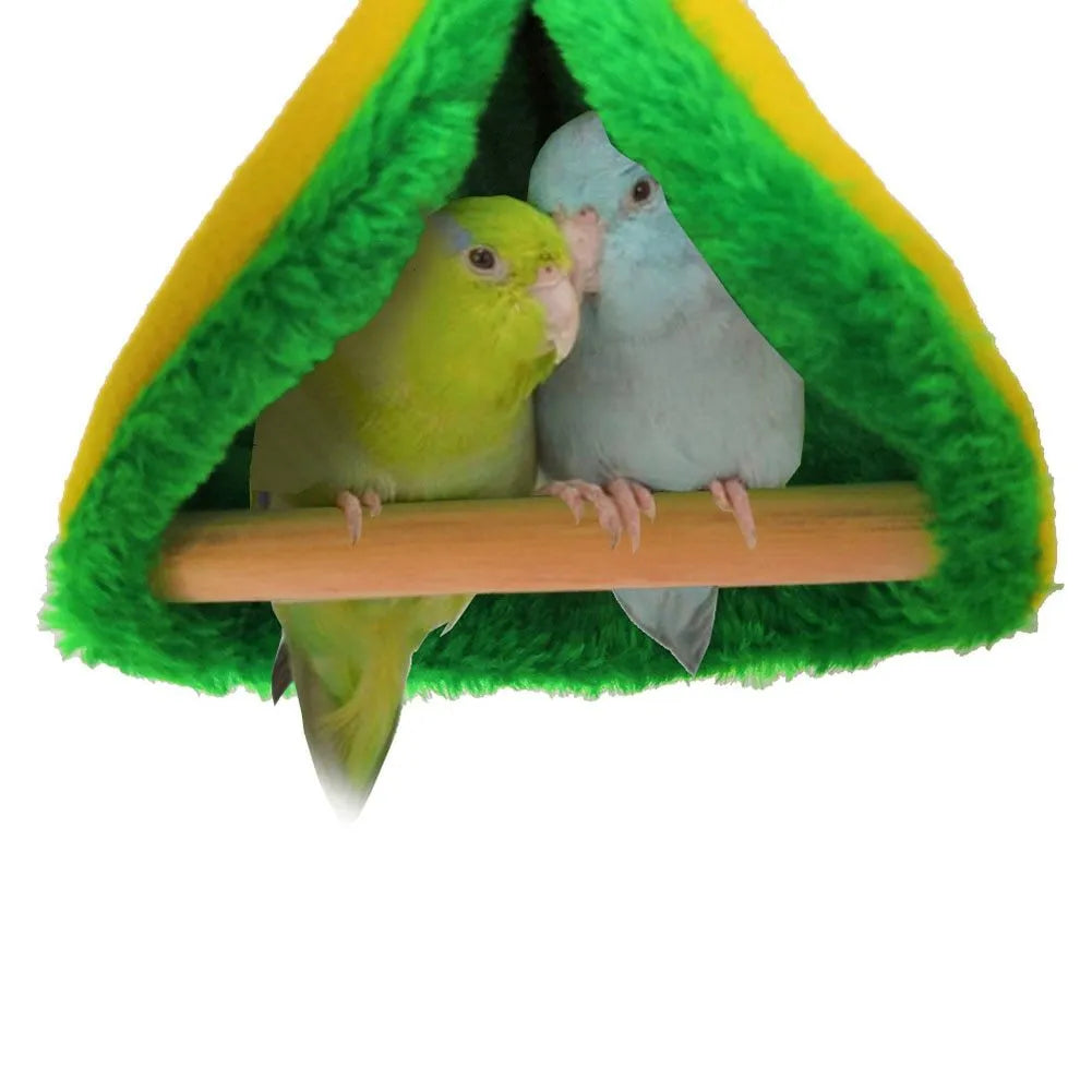 Bird hammock nest sleeping bed in cylinder shape with plush material for small pets