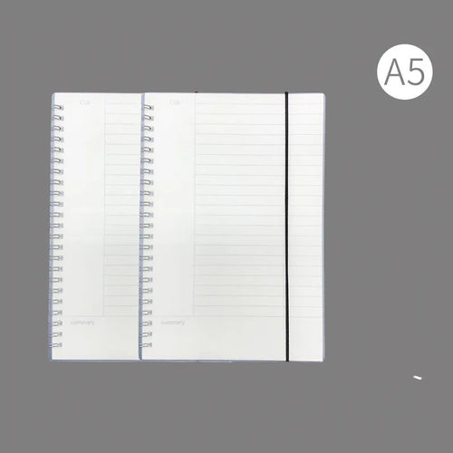 A4 hard cover notebook with PP material and choice of grid, line, or lattice ruling patterns