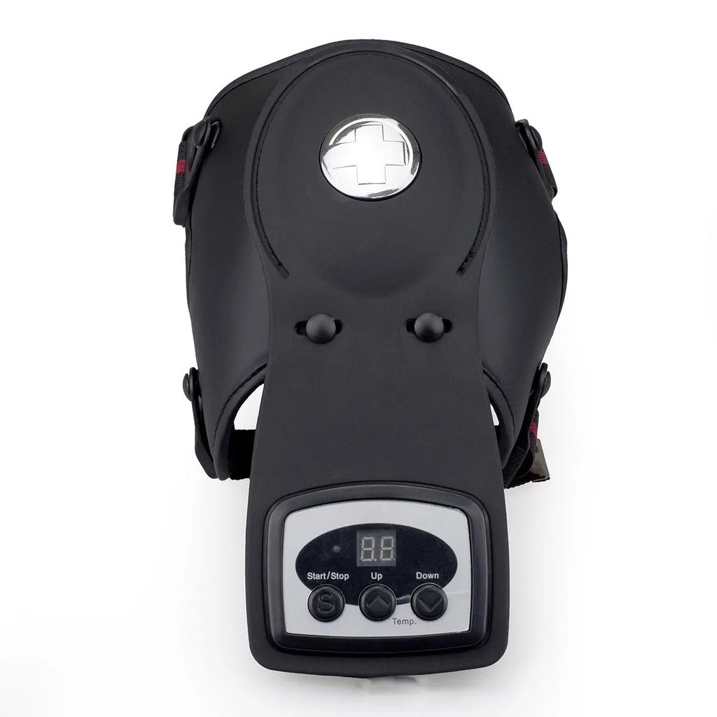 Knee massager with infrared heat warming, knee pads, shoulder pads and temperature control from 45-65°C