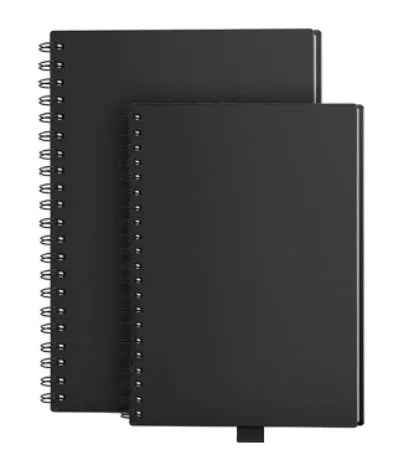 Business intelligence notebook with PVC cover, 30 sheets, 181 x 255 mm, available in A5 and B5 styles