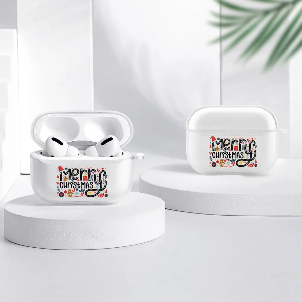 Clear silicone protective case for Apple AirPods Pro wireless earphones with transparent design