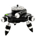 Black YL-30 aluminium alloy magnetic base for a spirit level on a workbench.
