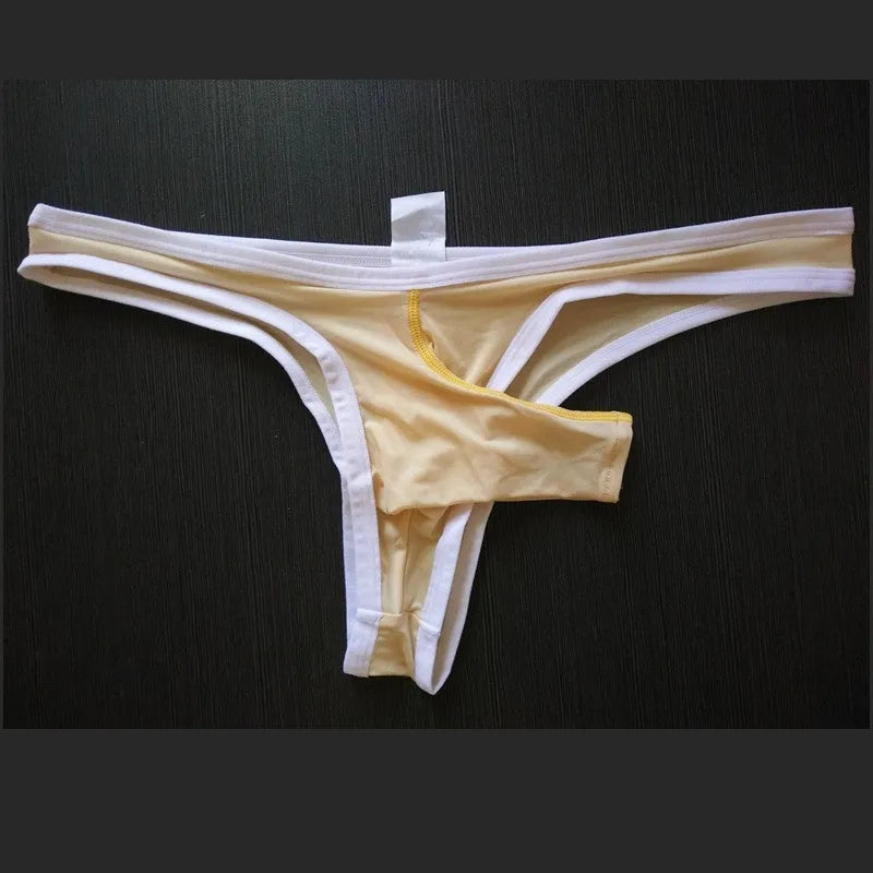 Men's Ice Silk Elephant Nose Briefs in multiple colours showing the brief style and lightweight fabric.