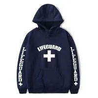 Navy men's hooded sweater jacket with stand collar, long sleeves, plus velvet polyester fibre and slim casual fit
