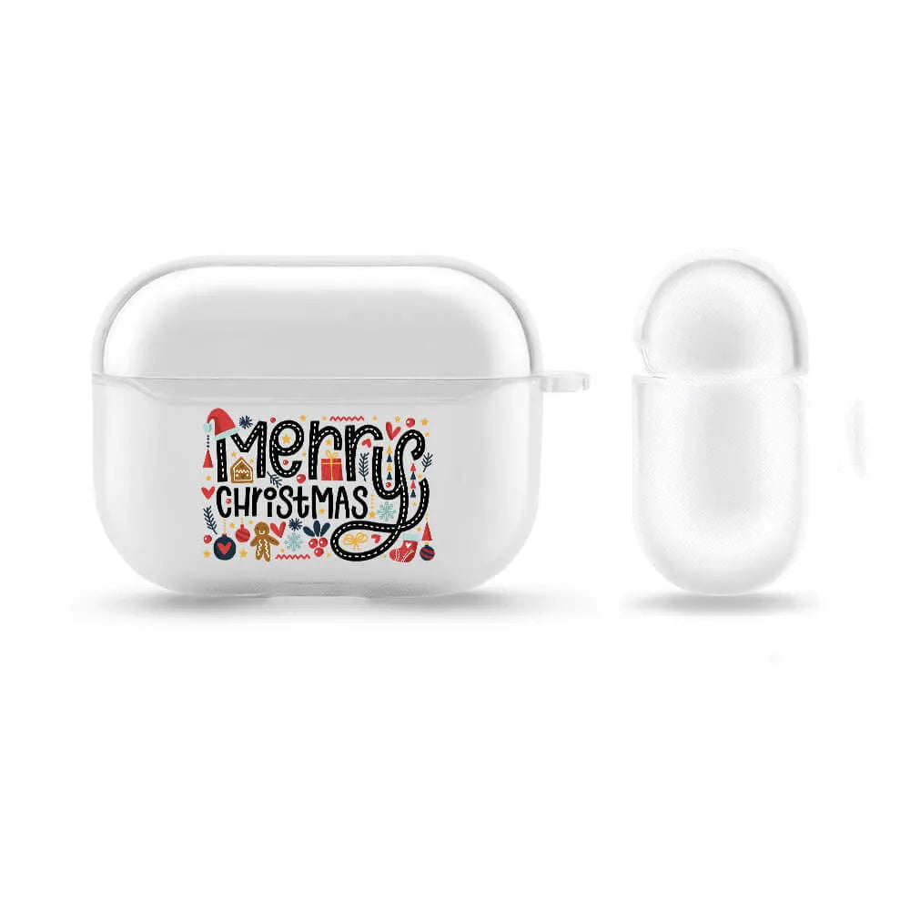 Clear silicone protective case for Apple AirPods Pro wireless earphones with transparent design