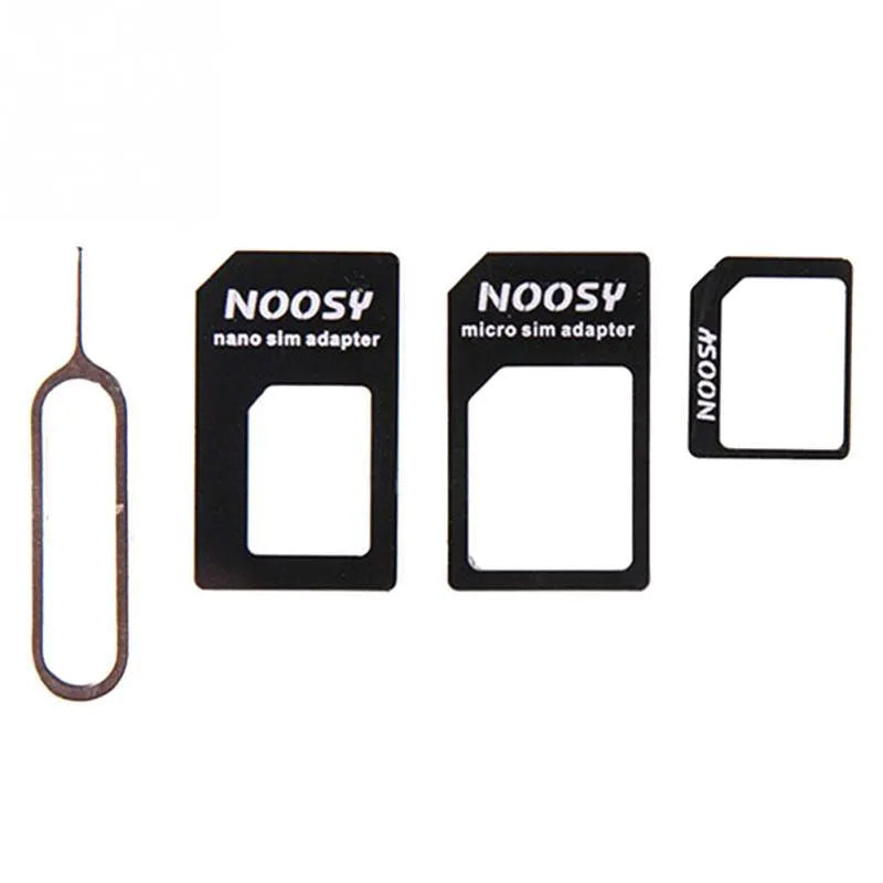 Black and white SIM card tool sets showing plastic case and metal ejector pin for mobile phones