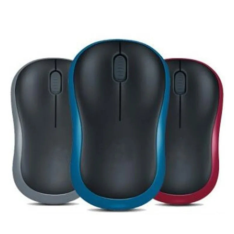 Wireless USB mouse, 1200dpi optical, three keys, compact 100mm size, blue grey red, 185 186 styles