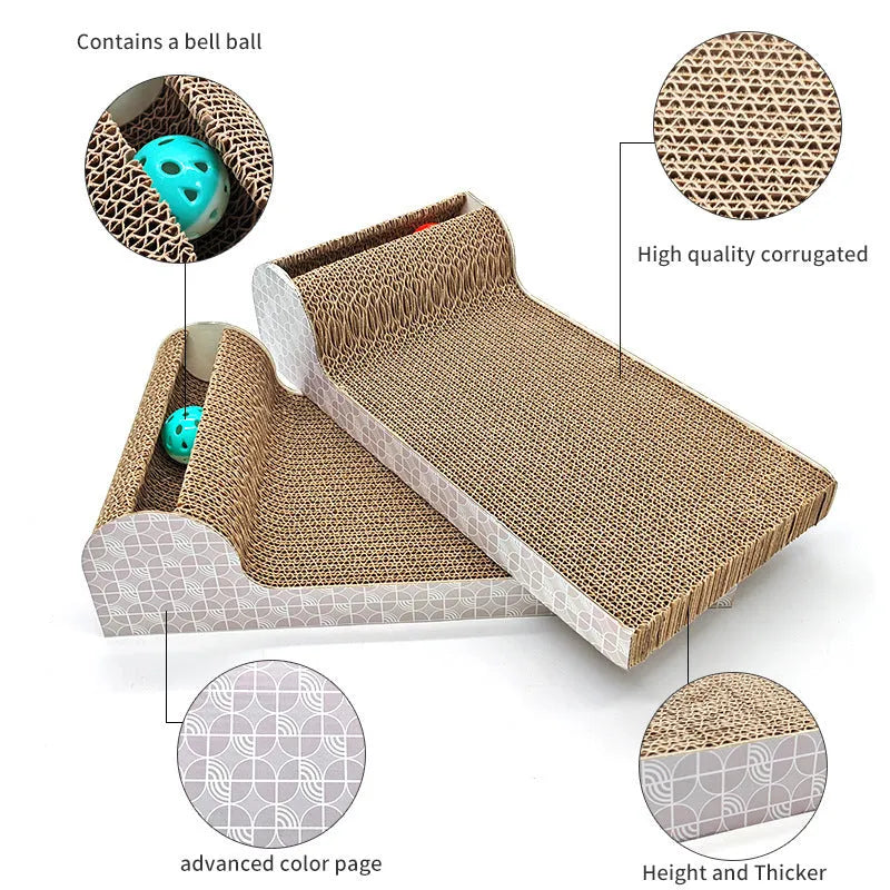 Large corrugated paper cat scratch board in foreign trade slippers style for indoor cats