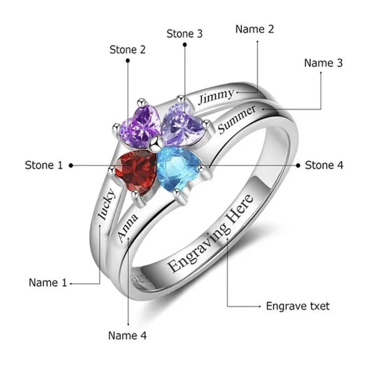 Pair of S925 silver lovers rings with lettering pattern, electroplated white finish, unisex style