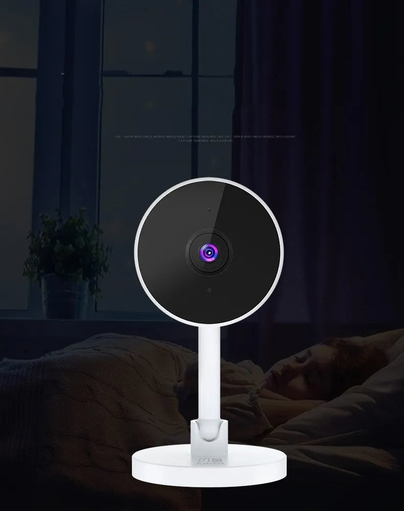 White FLASH FISH WiFi security camera with gun-style design for home monitoring