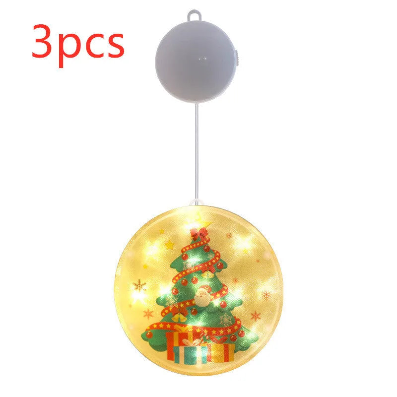 Warm white LED Christmas hanging lights in plastic motifs, 5V, 1.5 x 0.7 mm festive decorations