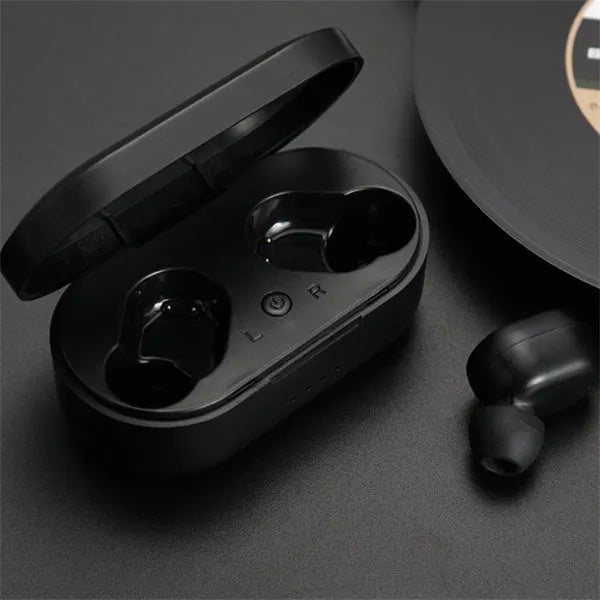 M1 Bluetooth wireless stereo headset with earbud design in black or white colour