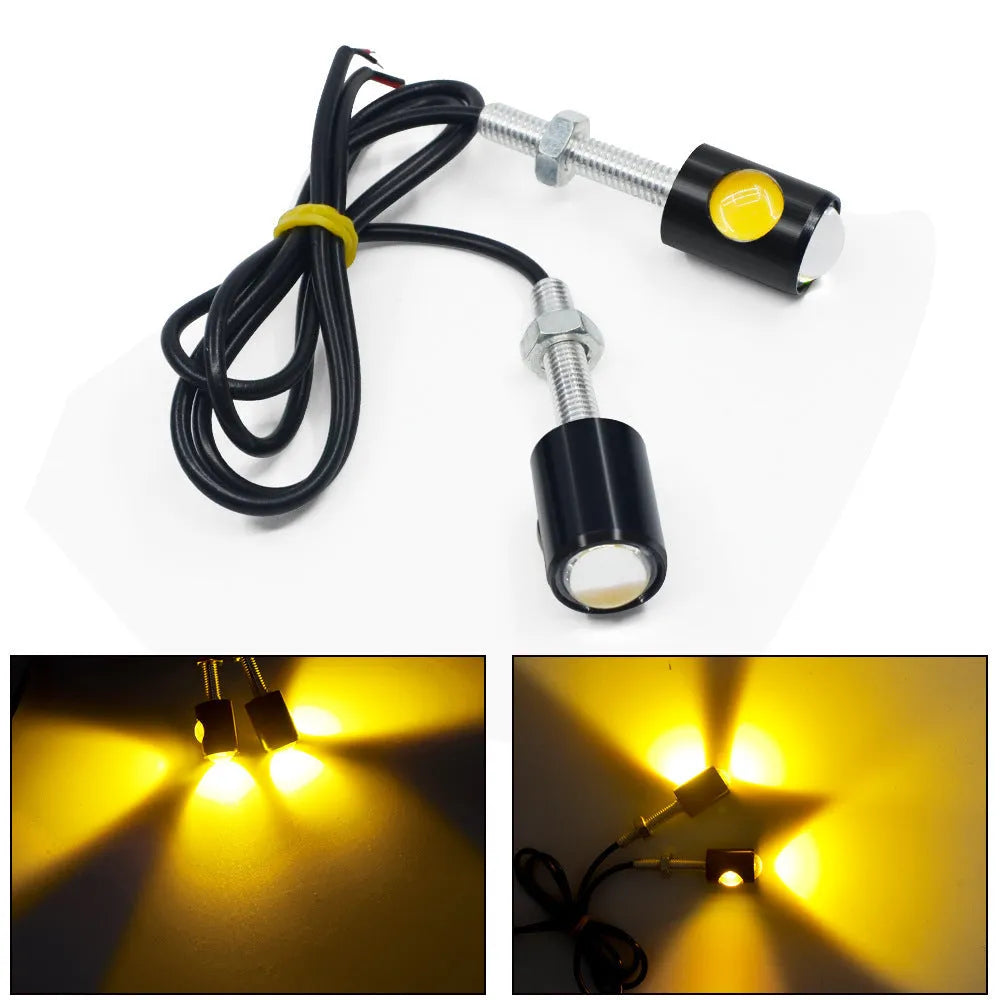 Aluminium shell license plate light for GM vehicles in white, red, blue, ice blue, or yellow.